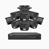 ADLK500 - 3K 16 Channel 8 Dual Light Cameras Wired Security System, Color & IR Night Vision, 3072*1728 Resolution, f/1.2 Super Aperture, 4-in-1 Output Signal, Built-in Microphone, IP67