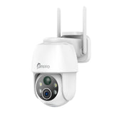 3MP Outdoor Solar Powered Battery Security IP Cameras, 5200mAh Rechargeable Battery, 130° Ultra Wide Angle, Color Night Vision, Human & Vehicle Smart Detection, Two-Way Audio, Works with Alexa & Google