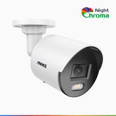 NightChroma<sup>TM</sup> NC500 - 3K Outdoor PoE Security Camera, Acme Color Night Vision, f/1.0 Super Aperture, Built-in Microphone, Active Alignment, IP67, SD Card Slot, All-Metal Housing