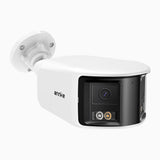 FCD800 - 8MP UHD Dual-Lens Outdoor PoE Security Camera, 180°Panoramic View, Smart Dual Light Night Vision, Two-Way Audio, Active Siren & Alarm, Human & Vehicle Detection, IP67