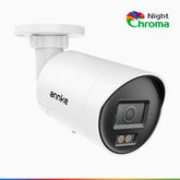 NightChroma<sup>TM</sup> NC800 - 4K Outdoor PoE Security Camera, Acme Color Night Vision, f/1.0 Super Aperture (0.0005 Lux), Human & Vehicle Detection, Intelligent Behavior Analysis, Built-in Microphone, Works with Alexa