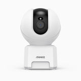 Crater Pro - 4MP Dual-Band WiFi Indoor Camera, 2.4 GHz /5 GHz, 350° Pan & 60° Tilt, Human & Sound Detection, Smart Tracking, Two-Way Audio, Cloud & Max. 128 GB Local Storage, Works with Alexa