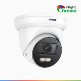 NightChroma<sup>TM</sup> NC800 - 4K Outdoor PoE Security Camera, Acme Color Night Vision, f/1.0 Super Aperture (0.0005 Lux), Human & Vehicle Detection, Intelligent Behavior Analysis, Built-in Microphone, Works with Alexa
