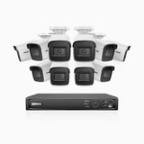 H800 - 4K 16 Channel 10 Cameras PoE Security System, Human & Vehicle Detection, Built-in Mic, EXIR 2.0 Night Vision, 123° FoV, RTSP Supported