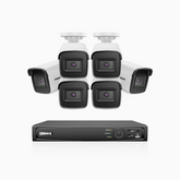 H800 - 4K 16 Channel 6 Cameras PoE Security System, Human & Vehicle Detection, EXIR 2.0 Night Vision, 123° FoV, RTSP Supported