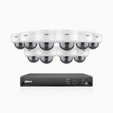 H800 - 4K 16 Channel 10 Cameras PoE Security System, Human & Vehicle Detection, Built-in Mic, EXIR 2.0 Night Vision, 123° FoV, RTSP Supported