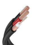 Premium Mini RG59 4K Security Camera Video Power Cable, 100 Feet for Any Analog Camera (4-Pack, NC & RCA Connectors Included)