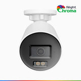 NightChroma<sup>TM</sup> NC800 - 4K Outdoor PoE Security Camera, Acme Color Night Vision, f/1.0 Super Aperture (0.0005 Lux), Human & Vehicle Detection, Intelligent Behavior Analysis, Built-in Microphone, Works with Alexa