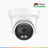 NightChroma<sup>TM</sup> NC800 - 4K Outdoor PoE Security Camera, Acme Color Night Vision, f/1.0 Super Aperture (0.0005 Lux), Human & Vehicle Detection, Intelligent Behavior Analysis, Built-in Microphone, Works with Alexa