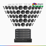 NightChroma<sup>TM</sup> NCK800 – 4K 64 Channel 48 Cameras PoE Security System, f/1.0 Super Aperture, Color Night Vision, 2CH 4K Decoding Capability, Human & Vehicle Detection, Intelligent Behavior Analysis, Built-in Mic, 124° FoV