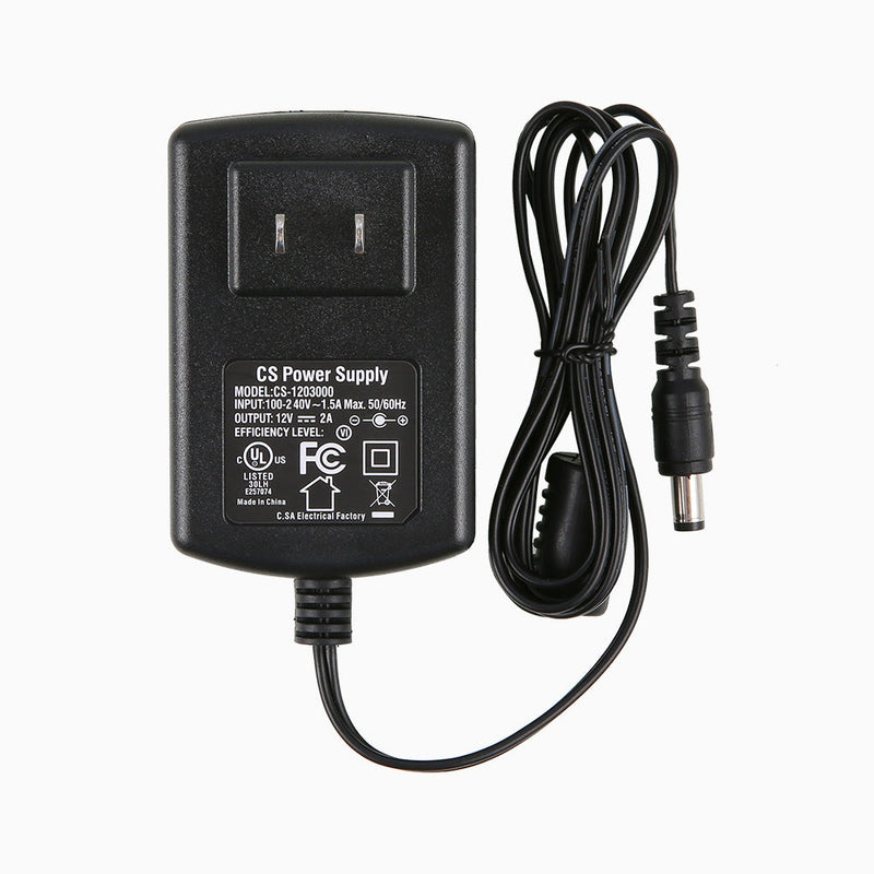 12V/2A CCTV Power Supply Adapter for Home Security Cameras or DVR NVR Recorders