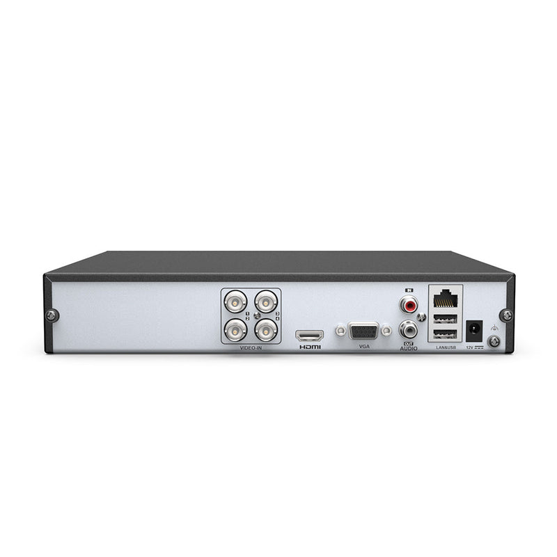 5MP 4 Channel Hybrid 5-in-1 CCTV Digital Video Recorder, H.265+, Supports up to 4 BNC Cameras & One IP Camera