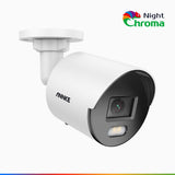 NightChroma<sup>TM</sup> NC400 - 4MP Outdoor PoE Security Camera, Acme Color Night Vision, f/1.0 Super Aperture, Active Alignment, IP67