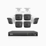 HZ800 - 4K 8 Channel PoE System with 6 pcs Optical Zoom Security Cameras, 1/2.5" Sony STARVIS Sensor, 2.8-12 mm Lens, 164 ft Color Night Vision, Face Detection & Behavior Analysis